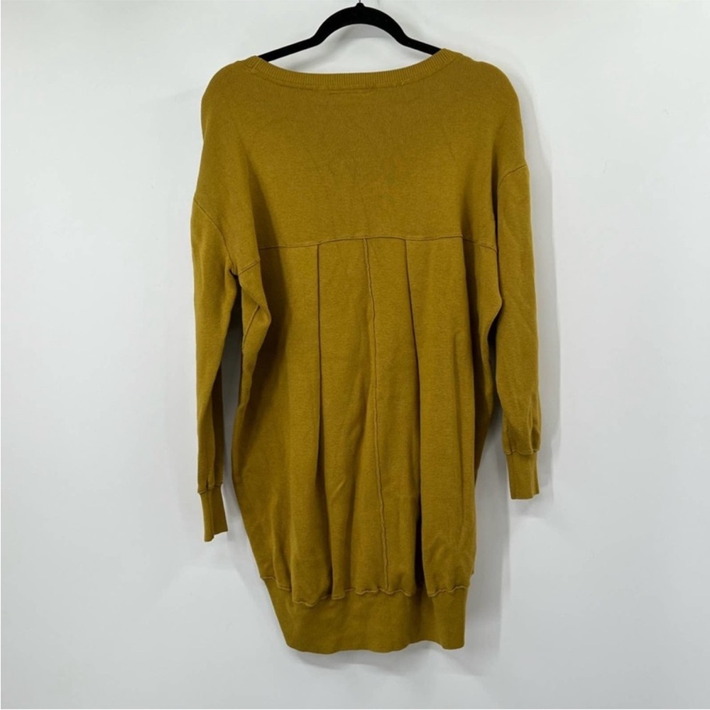 Saturday Sunday Anthropologie Yellow High Low Long Sleeve Sweater